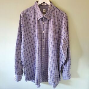 NWOT Peter Millar XXL Preppy Old Money Check Gingham Button Down Dress Shirt